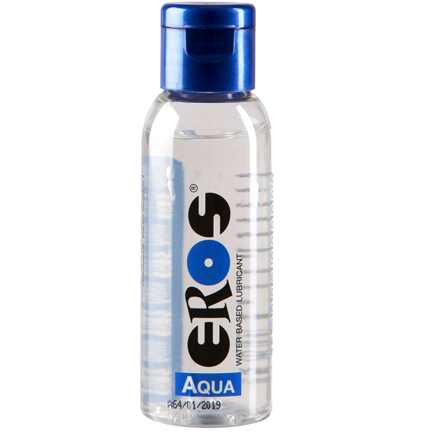 Lubrificante medico EROS AQUA Denso da 50 ml, gel denso per uso intimo, con brand EROS AQUA & SILK, visibile in immagine.