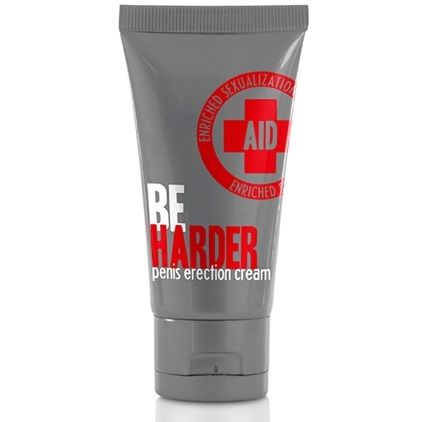 Crema COBECO Aid Be Harder per lerezione del pene, contenitore e confezione visibili in immagine.