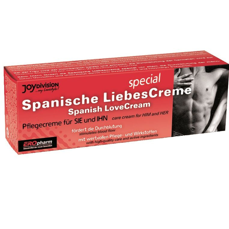 Crema d'amore Espaa Ola di JOYDIVISION EROPHARM in tubo da 40ml, confezione con crema per il benessere intimo femminile