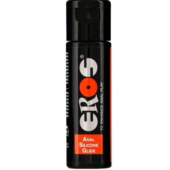 Lubrificante anale EROS Classic Line a base di silicone, 30 ml, con bottiglia con etichetta bianca e dettagli azzurri.