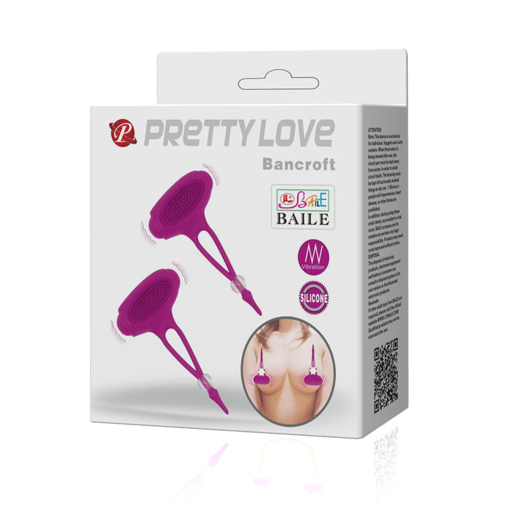 Stimolatore del capezzolo Pretty Love Bancroft di Pretty Love Flirtation, dispositivo elegante e ergonomico per il piacere.