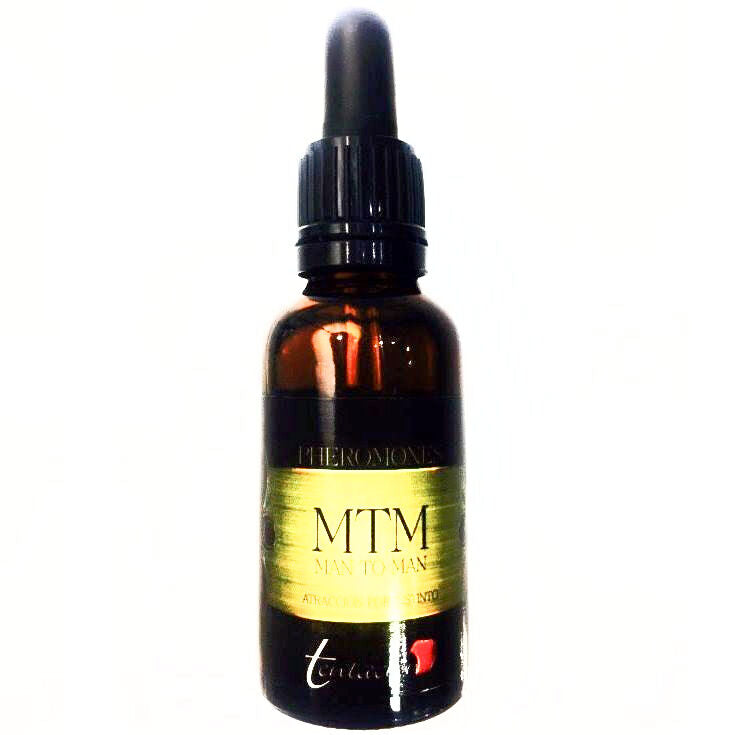 Profumo TENTACION con feromoni sintetici umani, flacone da 30 ml, dettaglio del packaging e etichetta del prodotto.