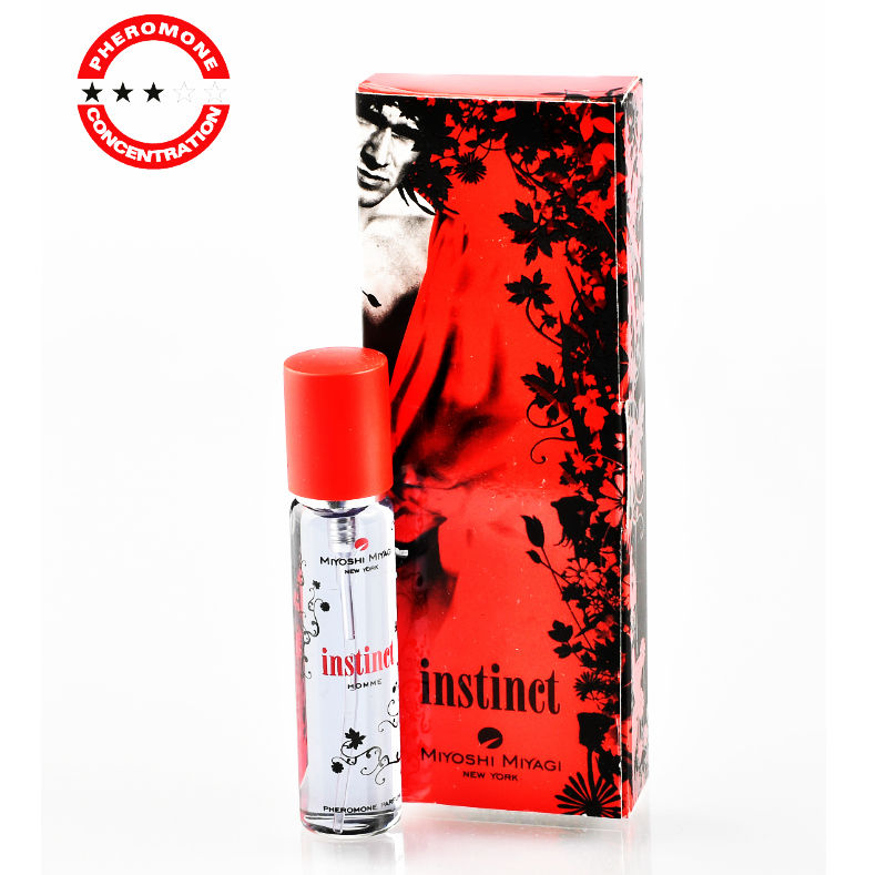 Profumo Miyoshi Miyagi New York Instinto Uomo 15 ml, flacone compatto e elegante con spray, in evidenza.