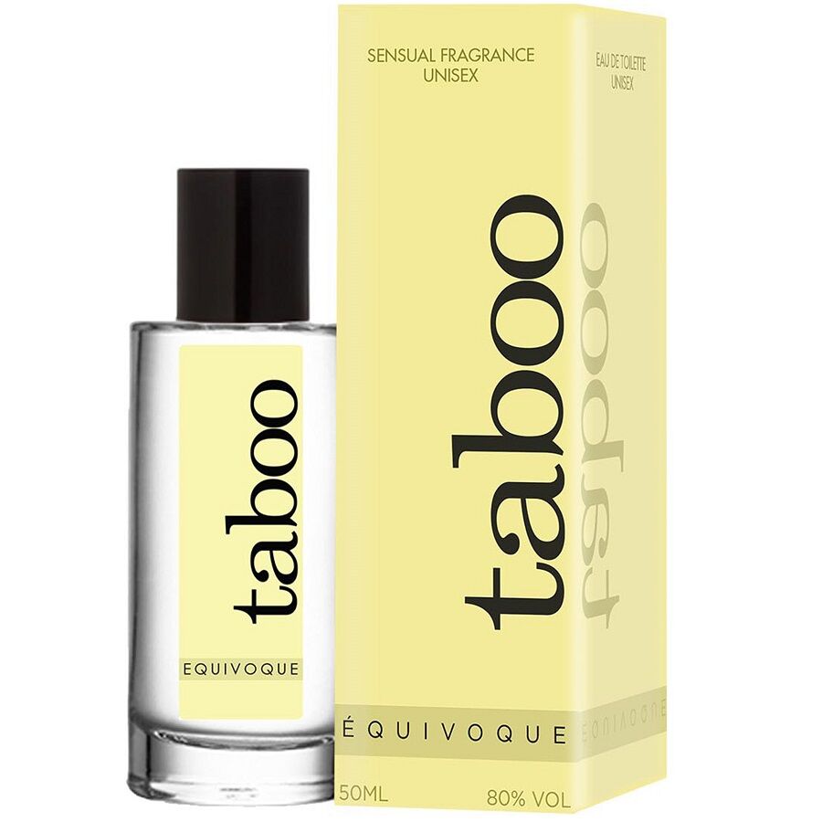 Profumo Taboo Equivoque di RUF, flacone elegante con etichetta, visibile in questa immagine.