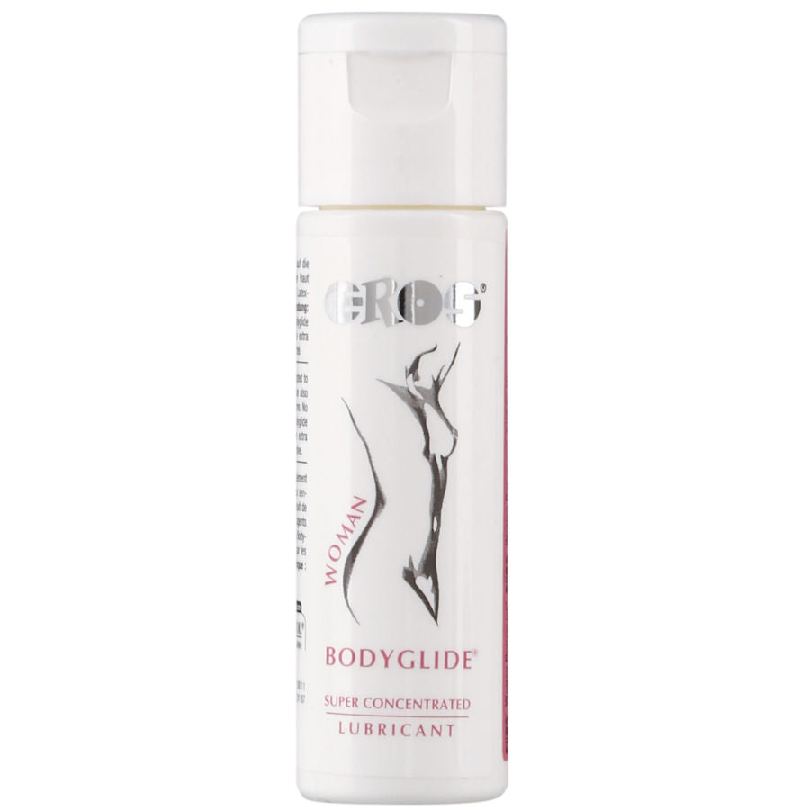 Lubrificante donna EROS BODYGLIDE silicone super concentrato, flacone da 30 ml, con etichetta EROS CLASSIC LINE.