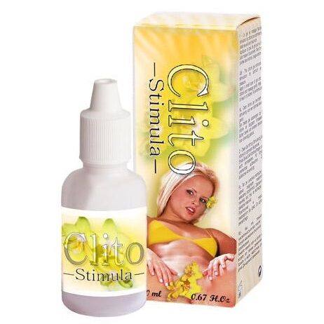 Crema stimolante del clitoride RUF in tubo con etichetta, applicatore e testo descrittivo sulla confezione.