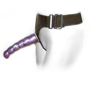 Pettorina anale e vaginale femminile BAILE Lilla con punto G di 17 cm, mostrata in primo piano.