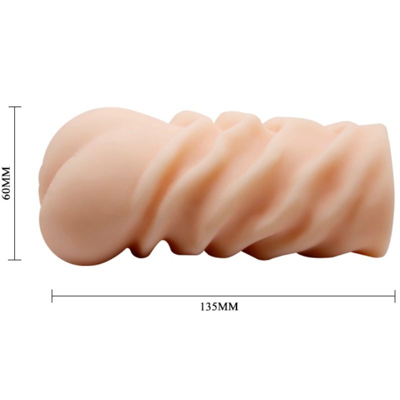 Masturbatore Crazy Bull Isabel in silicone, 13,5 cm, con dettaglio realistico di vagina, morbido e compatto.