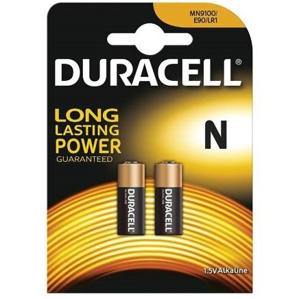 DURACELL batteria MN9100 N LR1 da 1,5V, due unità, in confezione, con immagini di batterie alcaline per dispositivi portatili