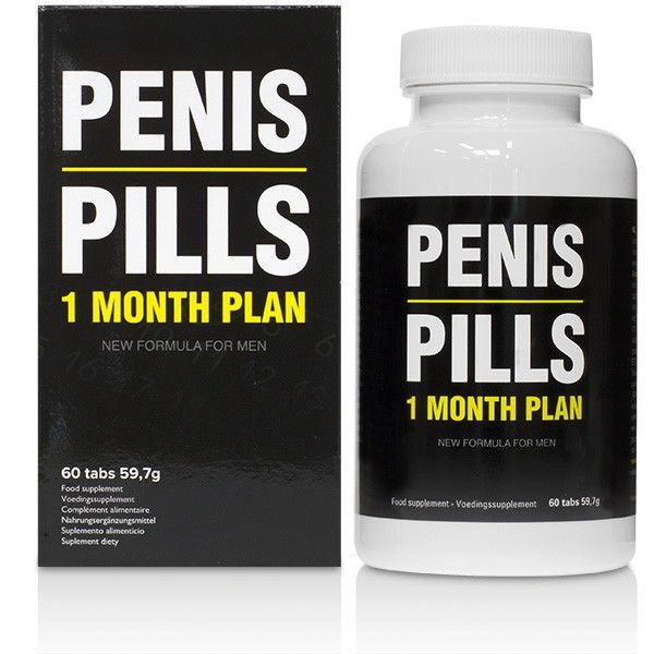 Capsule di COBECO - Health Trattamento di un mese per l'aumento del pene, confezione con 60 capsule, integratore naturale.