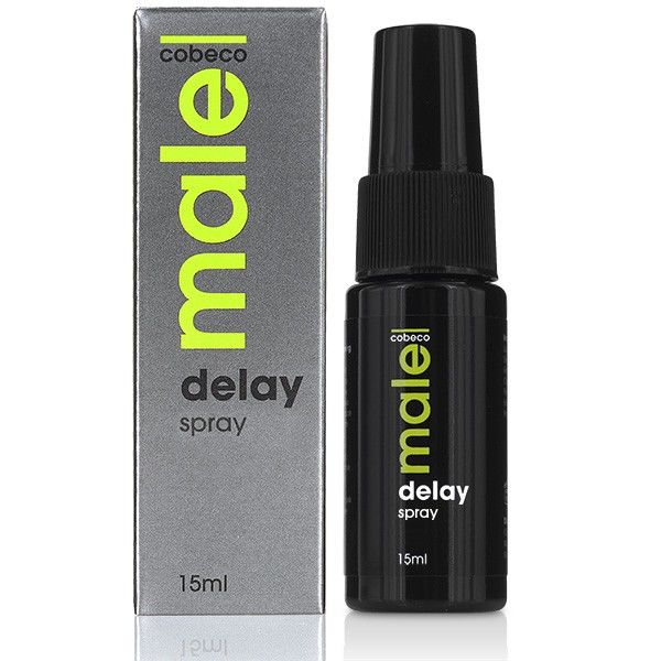Spray ritardante maschile COBECO in flacone da 15 ml, utile per prolungare la durata dell'atto sessuale.
