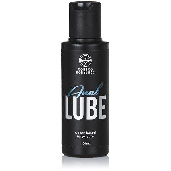 Lubrificante anale COBECO CBL da 100 ml, bottiglia con etichetta blu, ideale per utilizzi intimi e comfort.