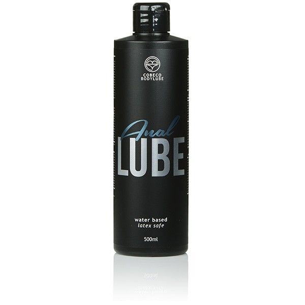 Lubrificante anale COBECO in bottiglia da 500ml, viscoso e trasparente, ideale per uso intimo e comfort.