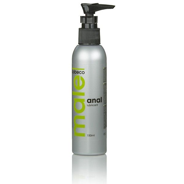 Lubrificante anale maschile COBECO da 150 ml, contenitore con etichetta, prodotto per uso intimo e comfort.