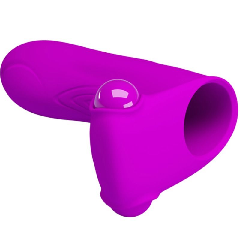 Vibratore Maxwell Ditale di Pretty Love Flirtation, design elegante e compatto, con superficie liscia e dettagli di controllo.