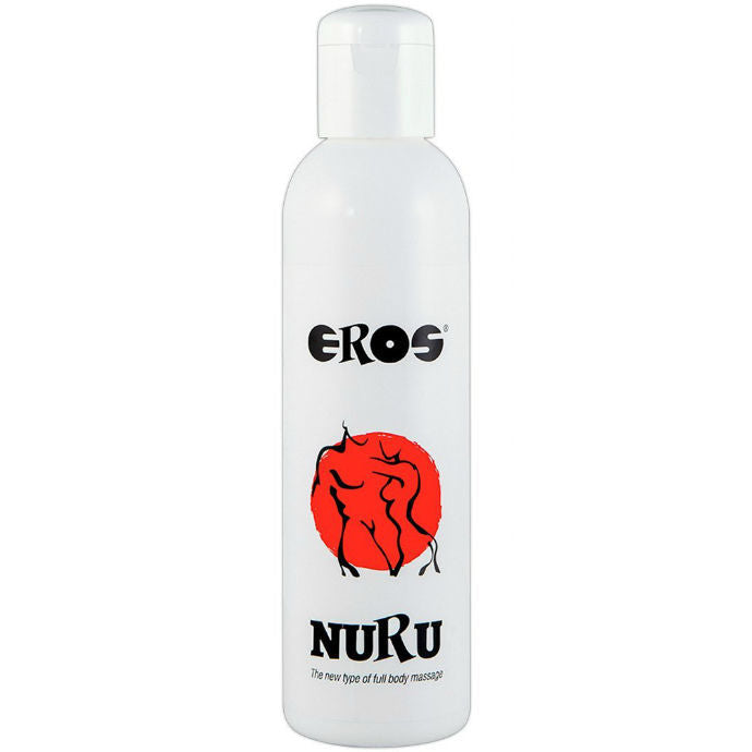 Olio da massaggio Nuru ricco di minerali EROS CLASSIC LINE in bottiglia da 1000 ml, fluido trasparente e setoso, adatto per massaggi sensoriali.
