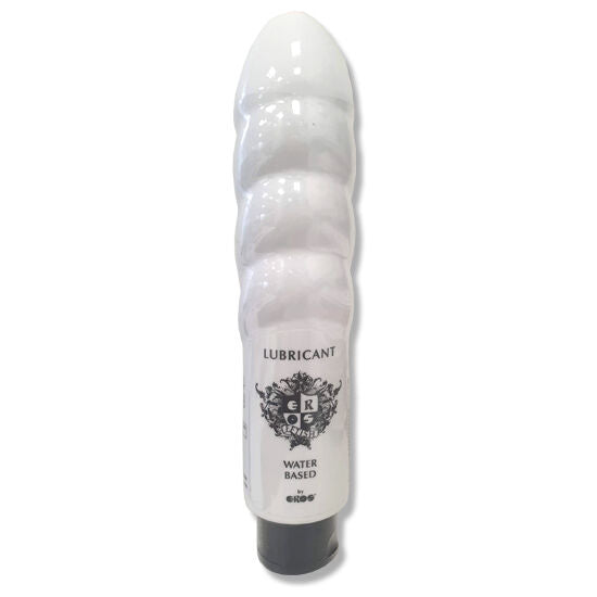 Lubrificante all'acqua EROS FETISH LINE per dildo, flacone da 175 ml, liquido trasparente e setoso per uso intimo.