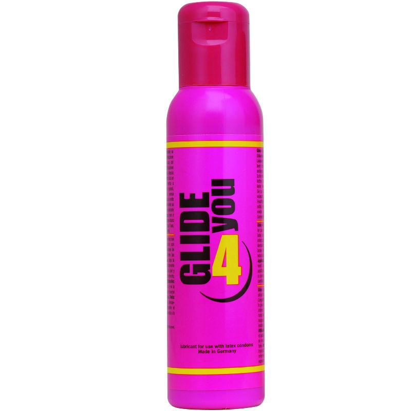 Lubrificante a base di silicone EROS 4 YOU, flacone da 100 ml con etichetta visibile, ideale per uso intimo e massaggi.