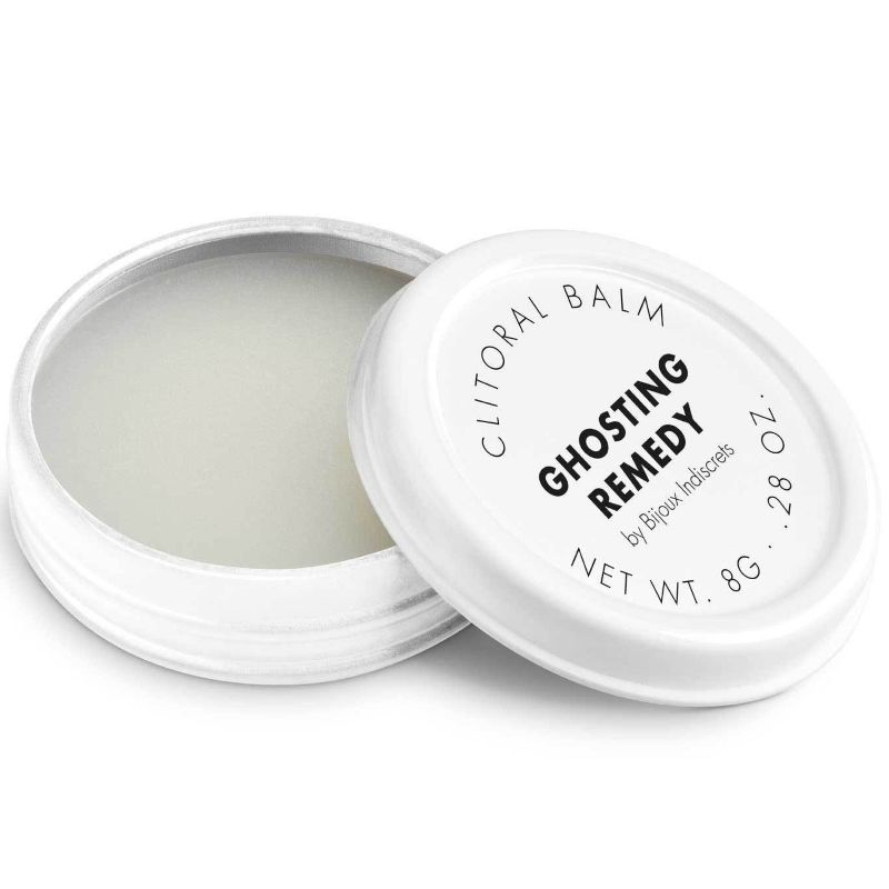 Balsamo Clitherapy BIJOUX LOVE COSMETIQUES per clitoride, confezione con tubetto e dettagli prodotti visibili.