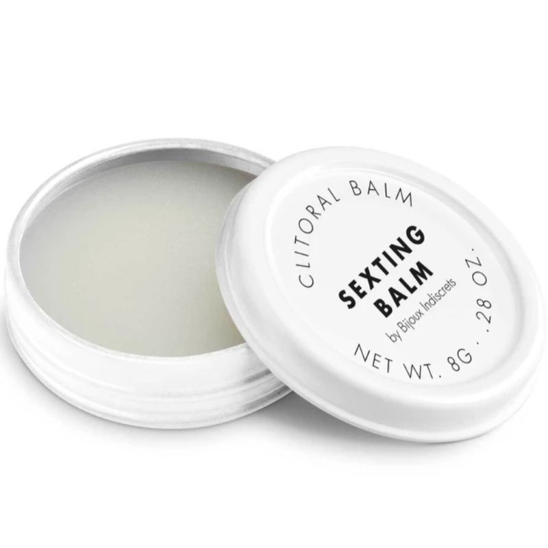 Balsamo Clitherapy di BIJOUX LOVE COSMETIQUES, balsamo intimo per il clitoride, con confezione e applicatore visibili nell'immagine.
