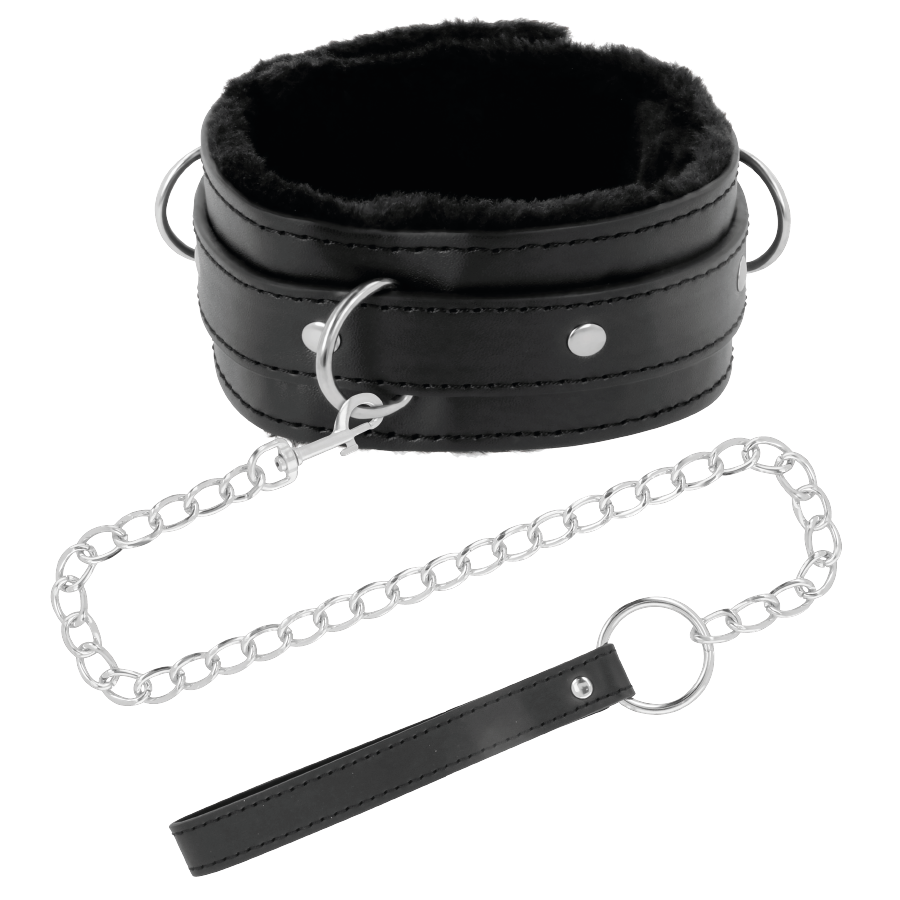 Collana per postura DARKNESS BONDAGE con catena in pelle, design comodo e resistente, ideale per il supporto e il comfort.