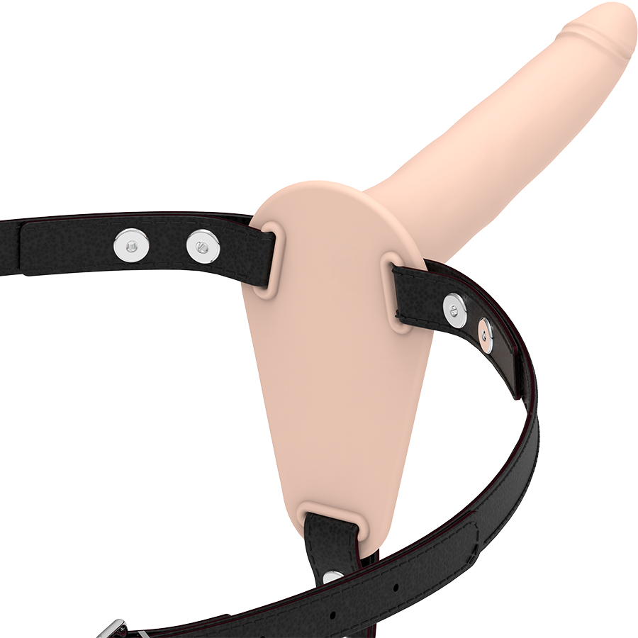 Imbracatura Sottomessa Fetish Submissive in silicone flesh da 15 cm, dettagli visivi e texture del prodotto.