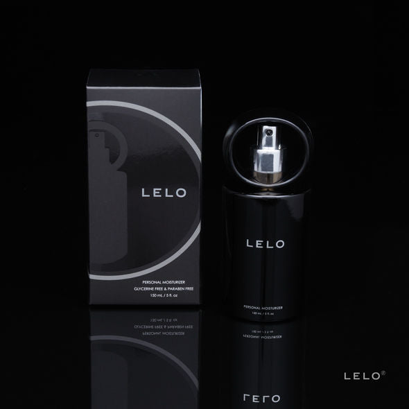 LUBRIFICANTE IDRATANTE a base d'acqua LELO, bottiglia da 150 ml con etichetta rossa, visibile in primo piano.