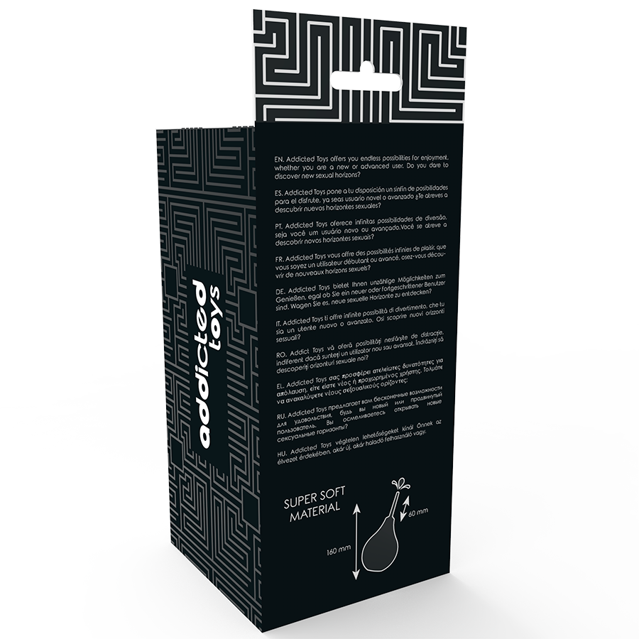 Dildo anale nero di ADDICTED TOYS, shape realistico e dettagliato, ideale per il piacere anale, in silicone di alta qualità.