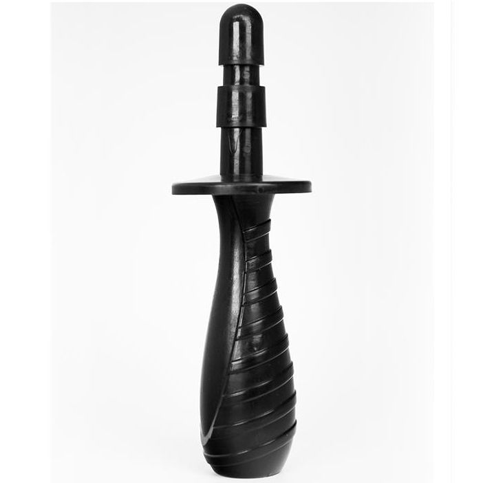 Tappo nero Hung System per sistema di chiusura, in plastica resistente, visibile in immagine.