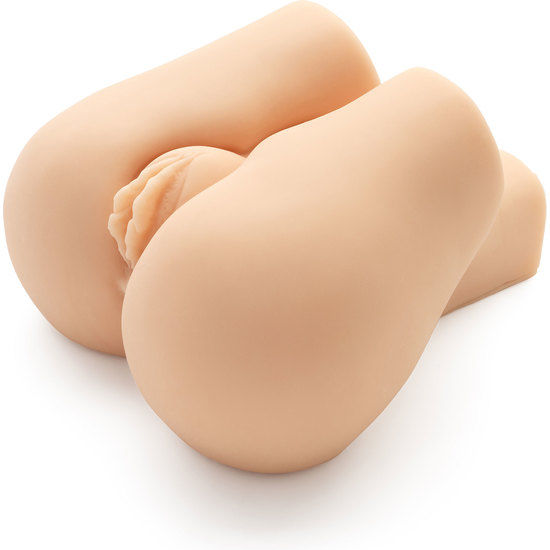 Dildo vibratore ACT Nasty Nympho Bouncer con stimolatore, realizzato in silicone con dettagli realistici e superficie liscia.