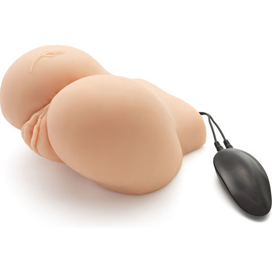 Masturbatore realistico ACT Big Ass con vibratore, dettagli realistici e superficie morbida per un'esperienza intensa.