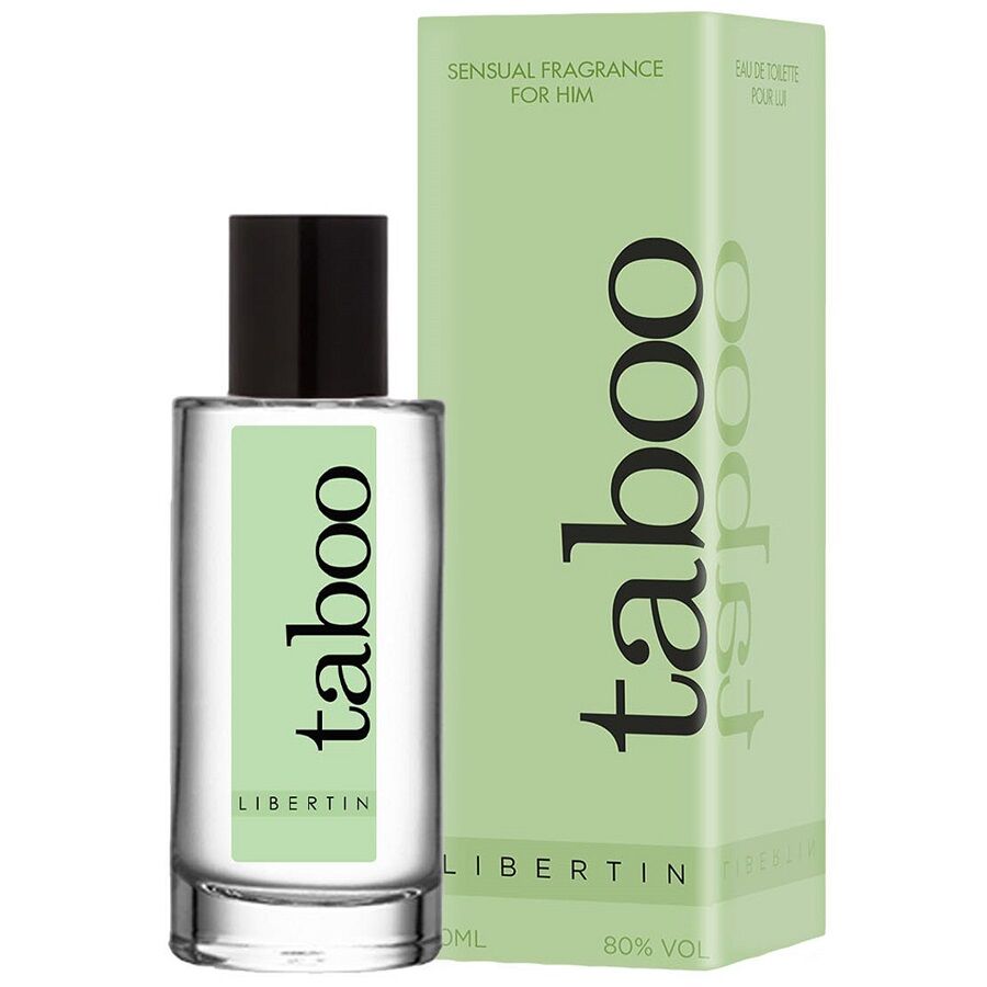 Profumo maschile RUF Taboo Libertin da 50ml con flacone elegante e design moderno, ideale per uomo sicuro e seducente.