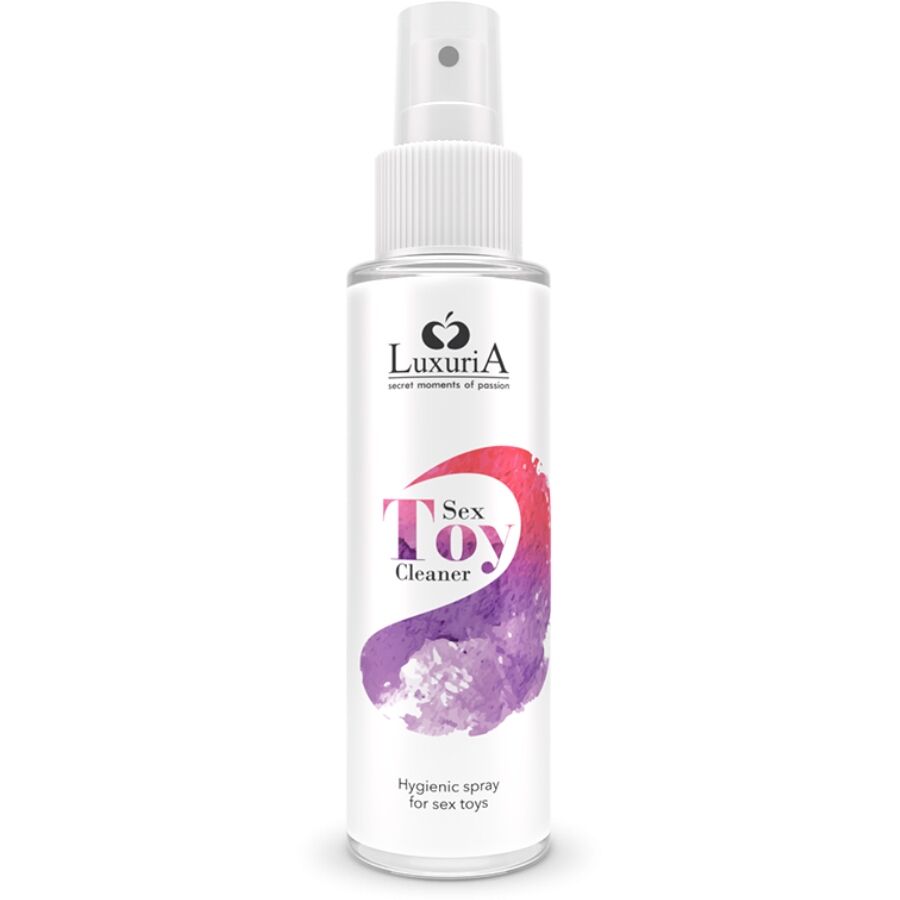 Spray detergente intimo Intimateline Luxuria Momenti Segreti di Pasion, 100 ml, flacone bianco con etichetta.