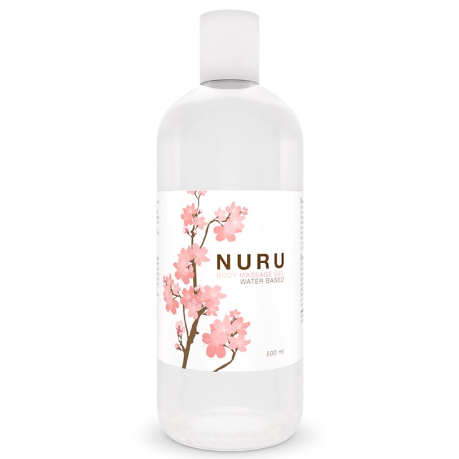 Gel a base acqua per massaggio nuru INTIMATELINE, contenuto da 500 ml, visibile con texture liscia e trasparente