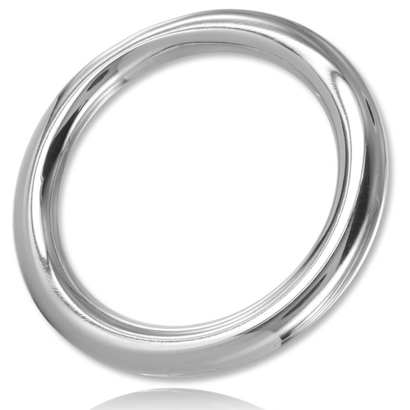Anello per pene METAL HARD in filo metallico, modello C-Ring tondo, misura 8x45mm, visibile in immagine.