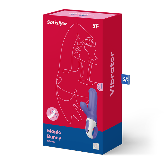 Stimolatore vibrante SATISFYER VIBE MAGIC BUNNY con design compatto e dettagliata superficie in immagini.