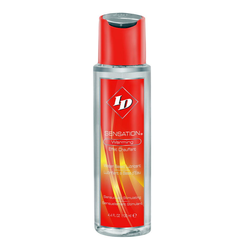 Lubrificante riscaldante ID SENSATION da 130 ml, tubo con etichetta blu, mostrato in primo piano su sfondo neutro.