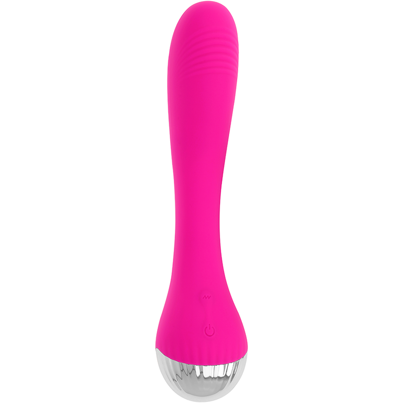Vibratore flessibile OHMAMA per la stimolazione del punto G, lungo 19 cm, con superficie liscia e design ergonomico.
