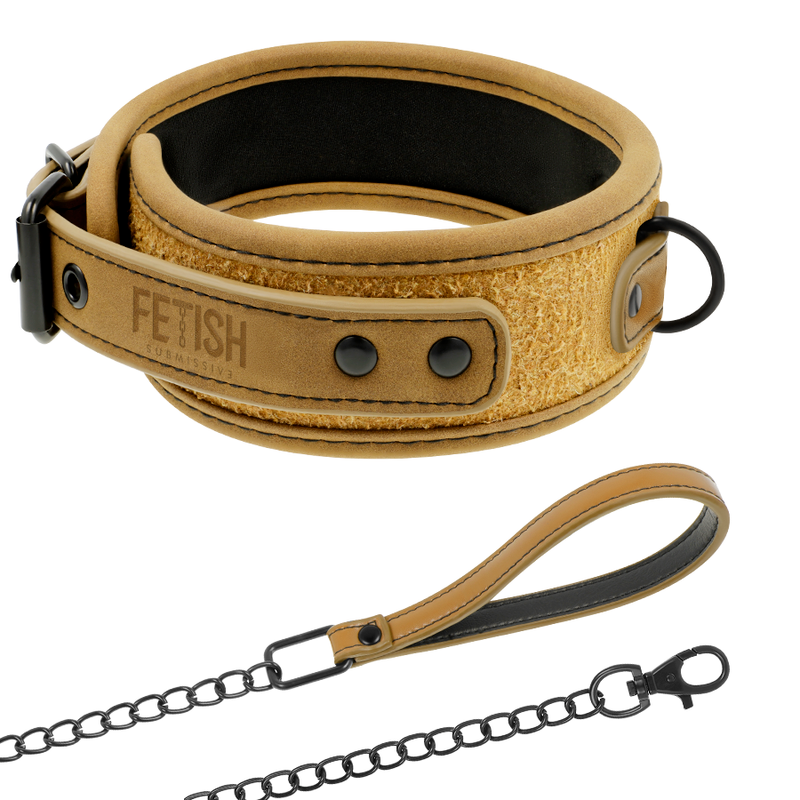 Collana a catena rivestita in neoprene FETISH SUBMISSIVE ORIGIN, con dettagli metallici e stile audace, per look distintivo.
