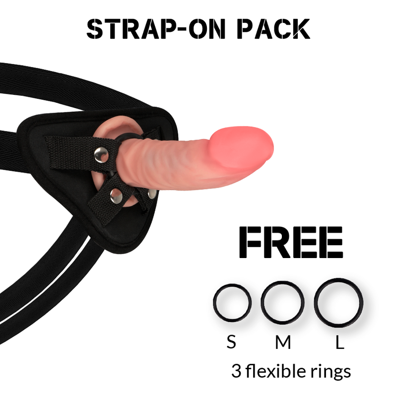Imbracatura ROCKARMY con dildo realistico tigre doppia densità, lunghezza 14 cm, diametro 4,46 cm, dettagli realistici e confortevoli.