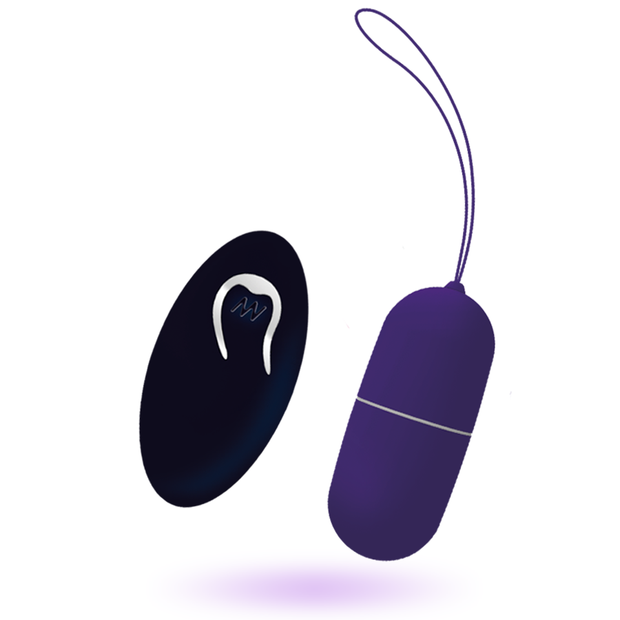 Uovo vibrante viola INTENSE Flippy I con telecomando, giocattolo erotico per coppie, visibile in primo piano.
