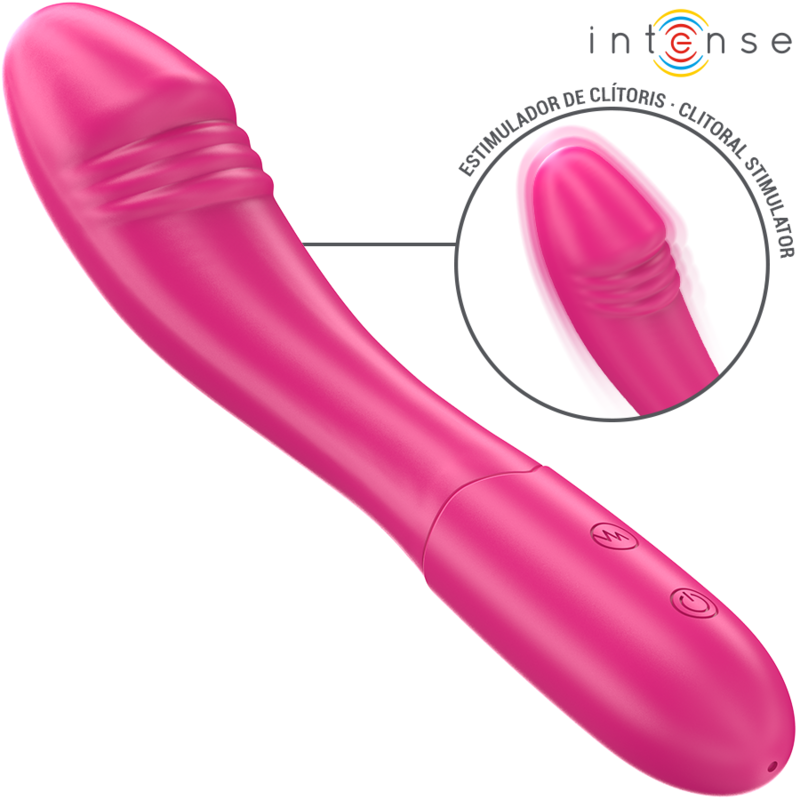 Vibratore rosa INTENSE Belinda, 19 cm flessibile con 10 modalità di vibrazione, prodotto da INTENSE FUN.