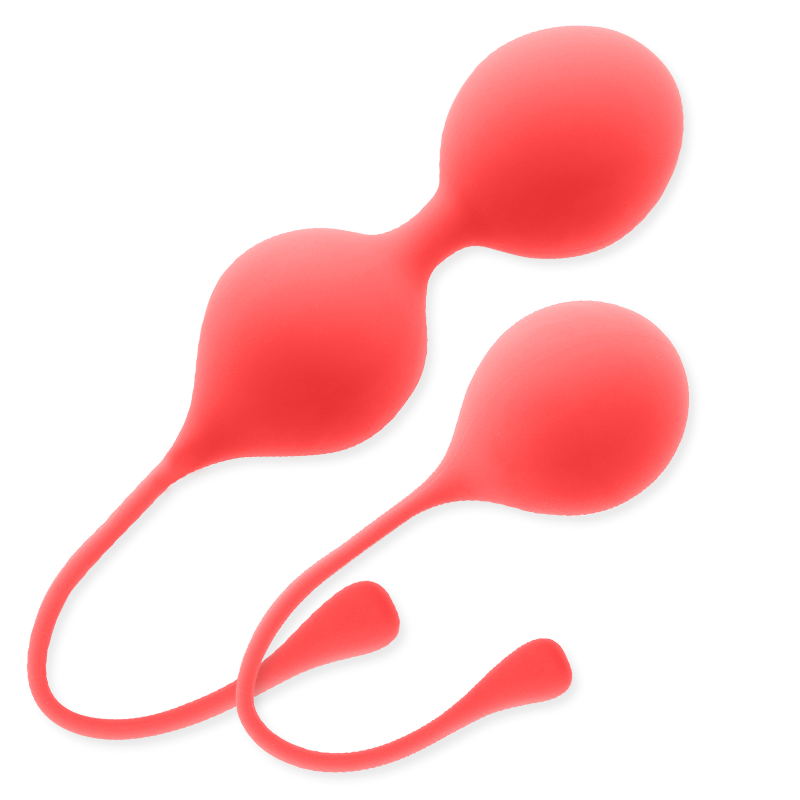 Palle Kegel Kendall Rosso INTENSE, set di esercizi di salute e benessere, con palline rosse per esercizi di Kegel.