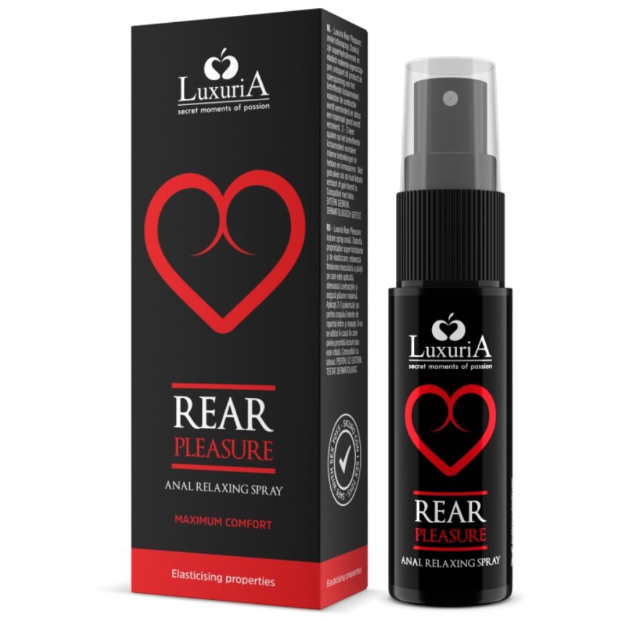 Spray anale rilassante INTIMATELINE LUXURIA da 20 ml, prodotto per il piacere anale con spray naturale e avvolgente.