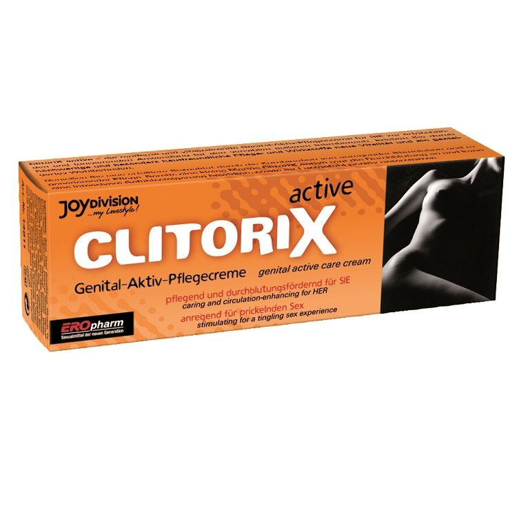 Stimolatore clitoride JOYDIVISION EROPHARM CLITORIX ATTIVO, dispositivo per la stimolazione del clitoride, in dettaglio.