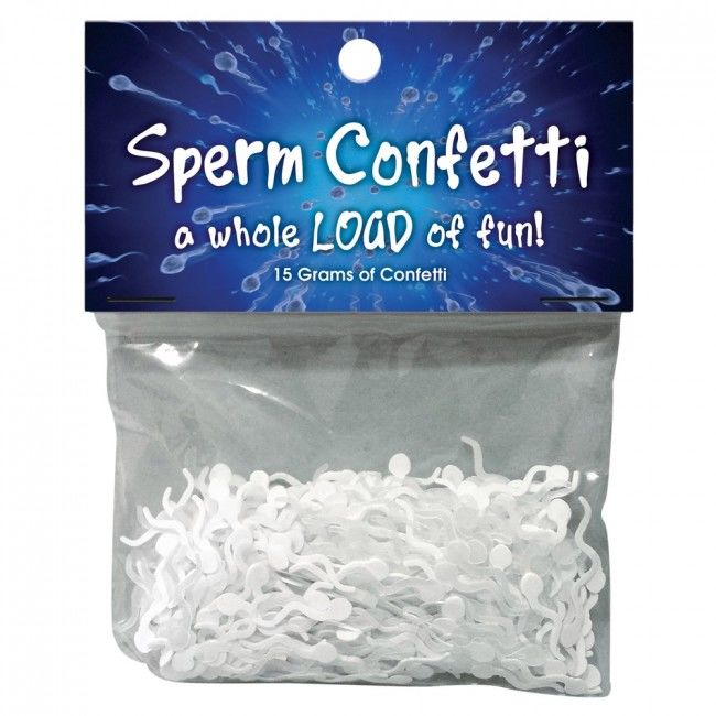Coriandoli a forma di sperma di Kheper Games, colorati e divertenti, ideali per feste e decorazioni originali.