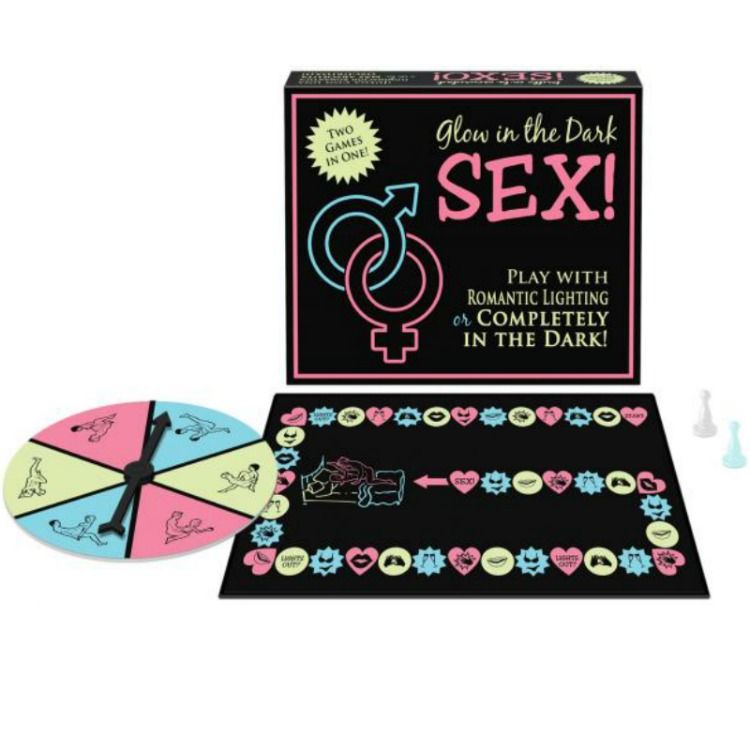 Sfondo nero con oggetto brillante e colorato, prodotto KHEPER GAMES Sesso Brillante al Buio, giocattolo erotico luminoso.