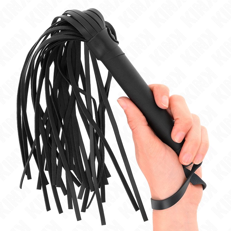 Frusta in neoprene KINK Impact & Touch lunga 48,5 cm, con impugnatura resistente e superficie liscia, ideale per gioco BDSM.