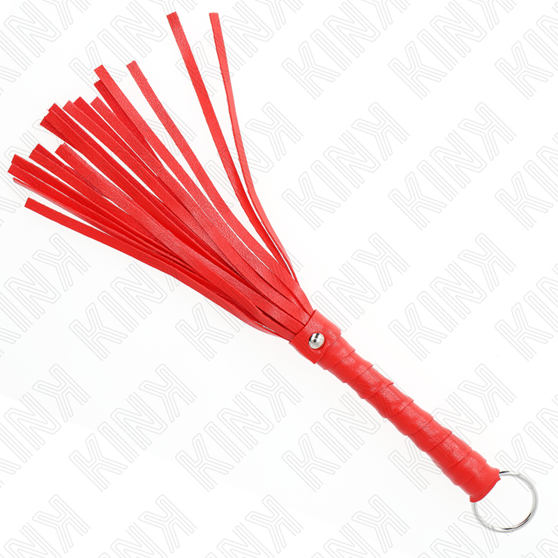Frusta rossa KINK Mini Semplice Impact & Touch, 28 cm, con manico in plastica e frusta sottile in materiale resistente