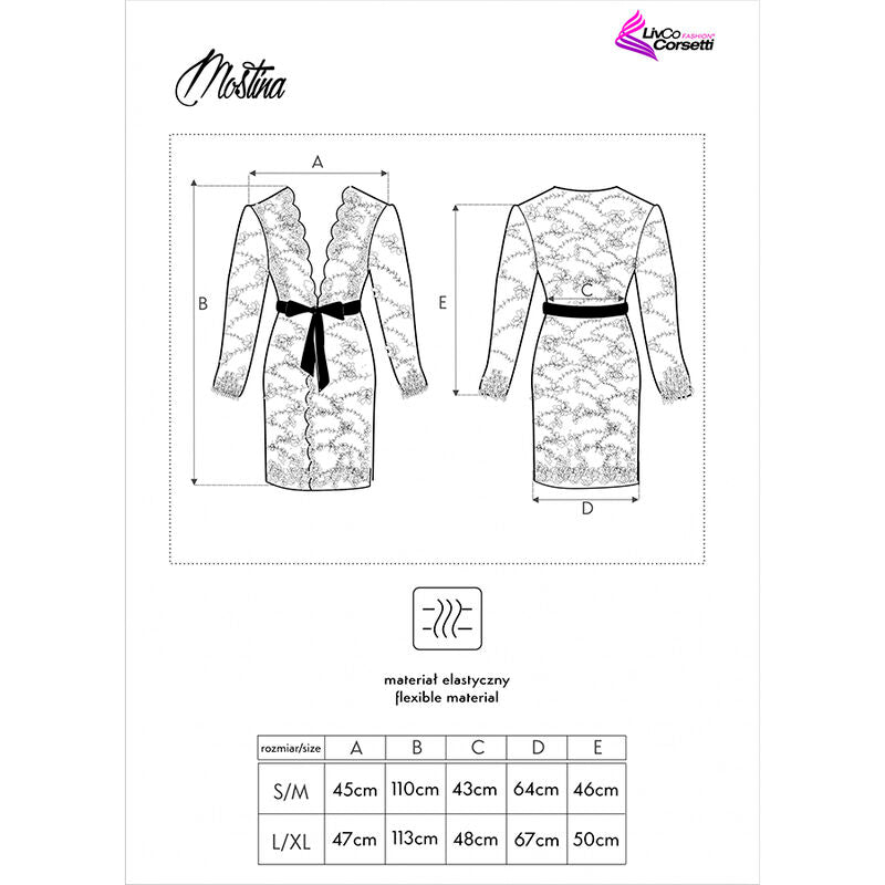 Abito nero LIVCO CORSETTI MOSTINA LC 90641 in taglia L/XL, vestibilità elegante e tessuto morbido.